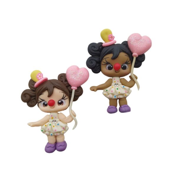 Bonequinha de Biscuit Palhacinha - Unidade