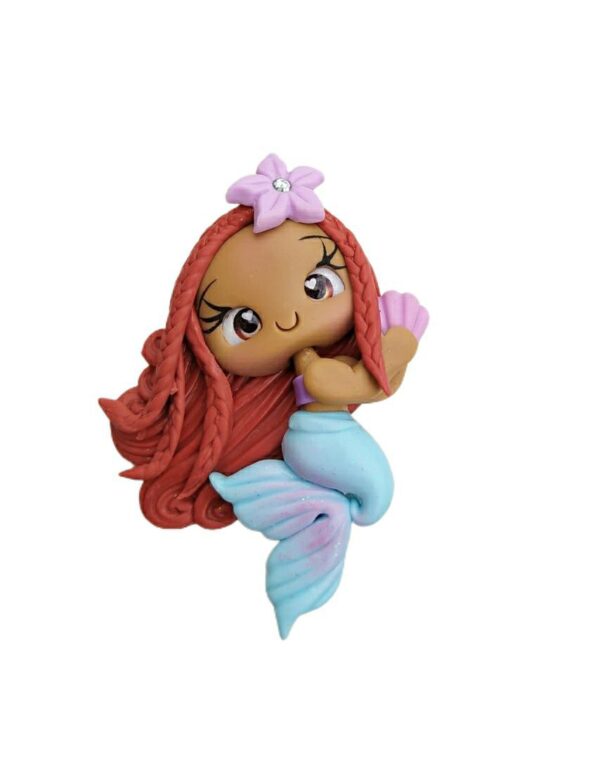 Bonequinha de Biscuit Sereia Ariel - Unidade