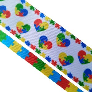 Gorgurão Estampado Autismo - O metro