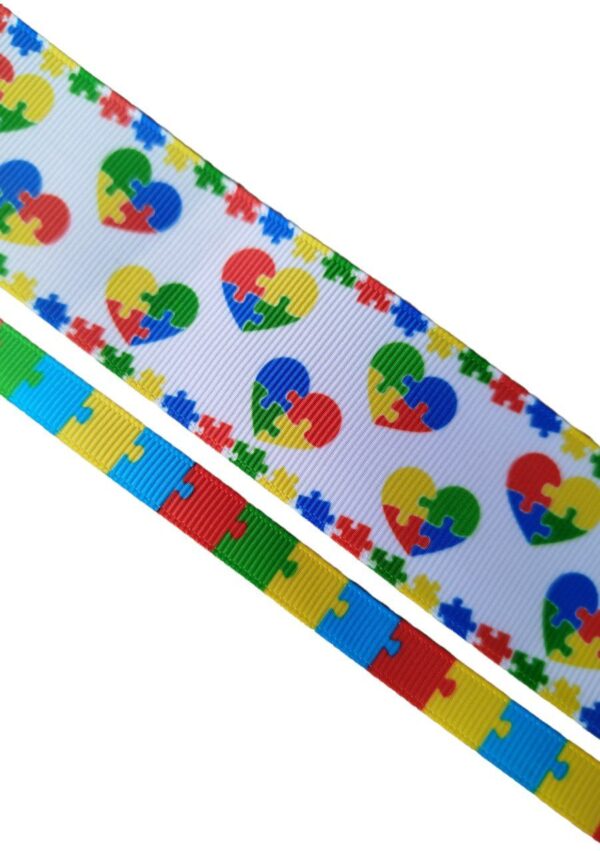 Gorgurão Estampado Autismo - O metro