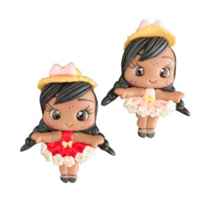 Bonequinha de Biscuit Junina Florzinha - Unidade