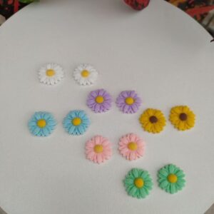 Girassol em Resina 2cm - 2 Unidades