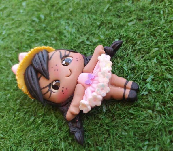 Bonequinha de Biscuit Junina Morena - Unidade - Imagem 4