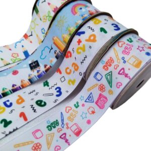Gorgurão Jeans Estampado 38mm - O metro