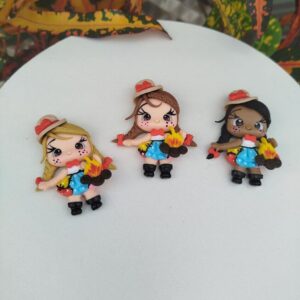 Bonequinha de Biscuit Fogueira - Unidade