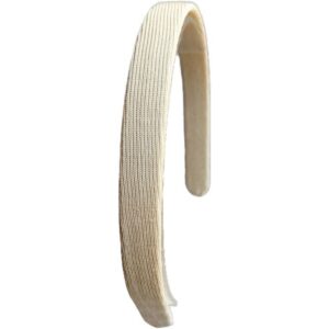 Tiara encapada Bege 15mm - Unidade