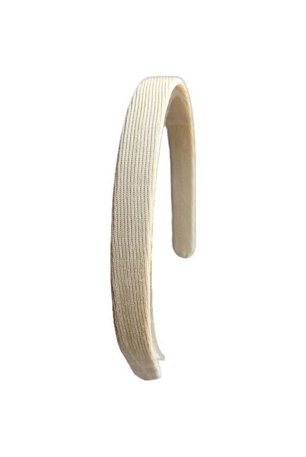 Tiara encapada Bege 15mm - Unidade