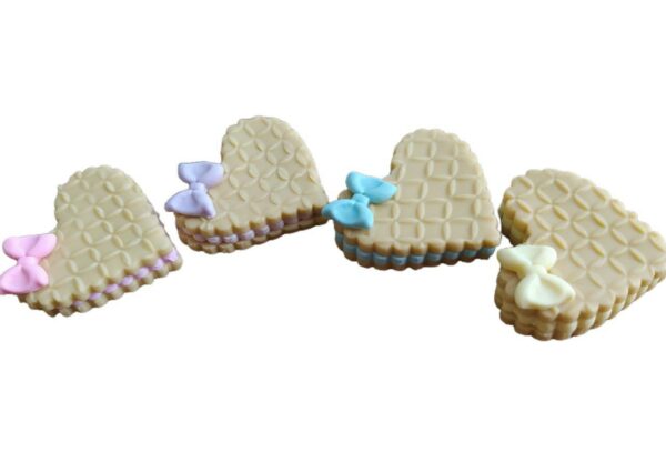 Waffer Coração em Biscuit - Unidade - Imagem 2