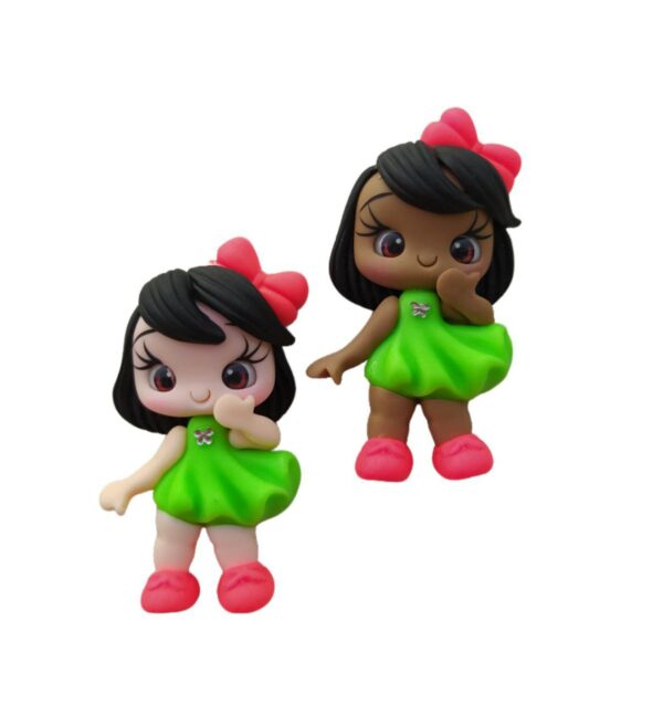 Bonequinha de Biscuit Neon - Verde