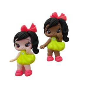 Bonequinha de Biscuit Neon - Amarela