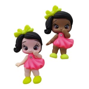 Bonequinha de Biscuit Neon - Rosa