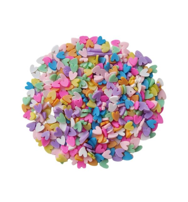 Fimo para Colagem Coração Colorido - 10 Gramas