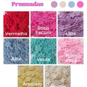 Mini Florzinha Prensada - 40 Unidades