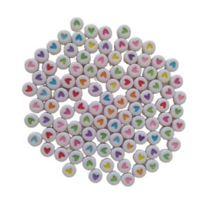 Bolinha Passante Coração Colorido- 20 Gramas