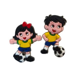 Aplique Brasil Menina e Menino - 2 unidades