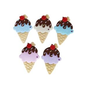 Sorvete em Biscuit Curvado para Tiara - Unidade