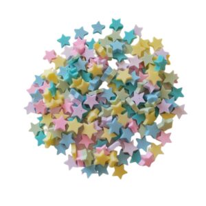 Mini Estrela em Biscuit Colorido Candy – 10 Gramas
