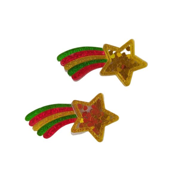 Estrela Cadente em Acrílico Natalina - Unidade