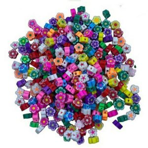 Fimo para Pulseiras Flores - 12 Unidades