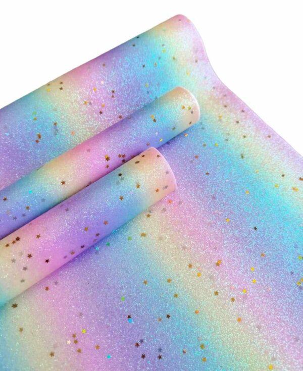 Lonita Glitter Estrela Arco Íris – Unidade 27x40cm