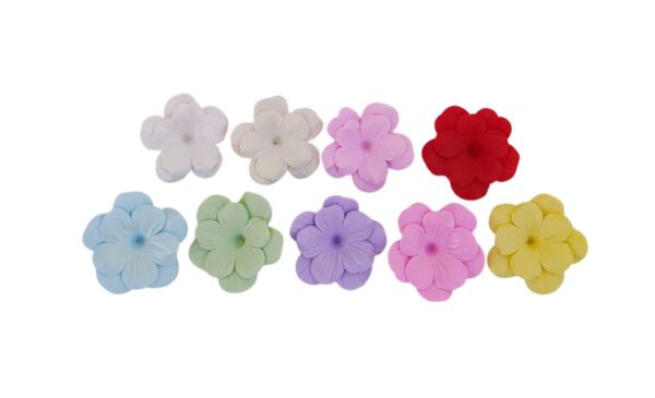 Flor Dupla Porcelana Fria 3cm - Unidade