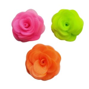 Flor Delicada Cores Neon 6cm – Unidade