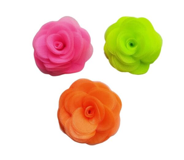 Flor Delicada Cores Neon 6cm – Unidade