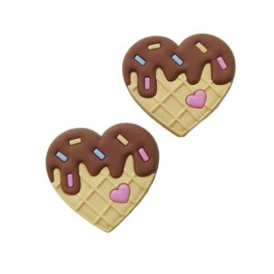 Coração de Chocolate 3cm - 2 Unidades