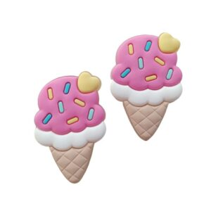 Sorvete Coração 3,8cm - 2 Unidades