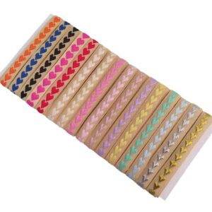 Fita Importada Bordada Coração - O metro