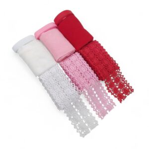 Kit Meia de Seda e Fita de Renda