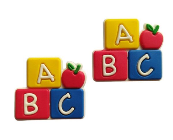 Aplique Cubo ABC Maçã - 2 Unidades