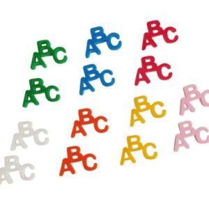 Mini ABC em Acrílico 15mm - 4 Unidades