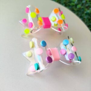 Laço Poá Curvado Para Tiara - Unidade