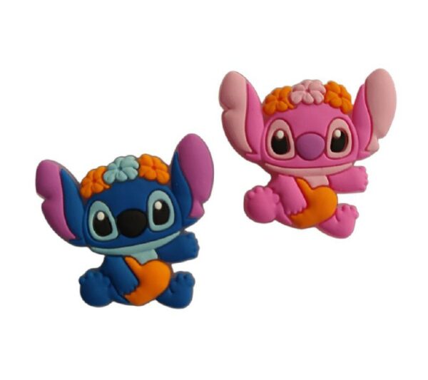 Stitch e Angel Floral - 2 unidades