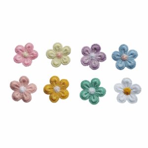 Flor Bordada Miolo - 2 Unidades