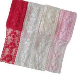 Fita Rendada Trio de Flores - O Metro