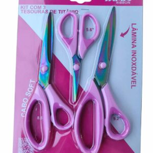 Kit de Tesouras de Titânio