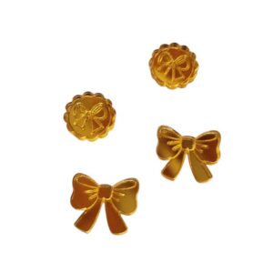 Tags em Acrílico Dourado - 10 unidades