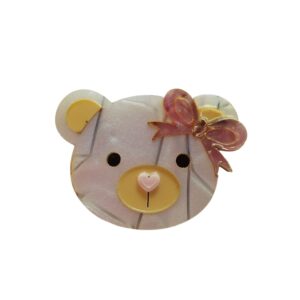 Ursinha em Acrílico Madrepérola 3cm - Unidade