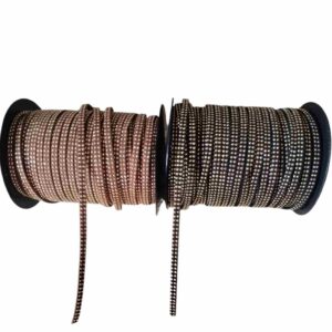 Fio Camurça 5mm Fileira Dupla - 2 Metros