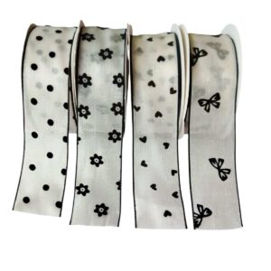 Fita Organza Estampada - O metro