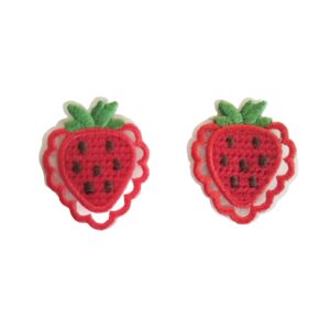 Morango Bordado - 2 Unidades