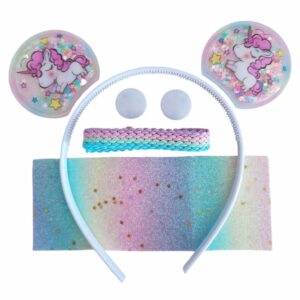 Kit Prático - Tiara Unicórnio com Led