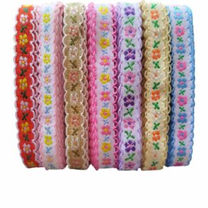 Fita Importada Bordada Flor - O metro