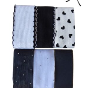 Kit Especial Fitas Preto e Branco - Leve 6 Pague 5