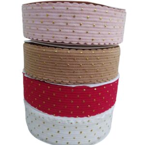 Fita Cotelê com Ponto Dourado - O metro