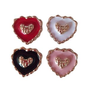 Chaton Coração 2cm - 2 Unidades