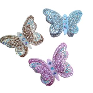 Borboleta Luxo com Strass - 2 Unidades