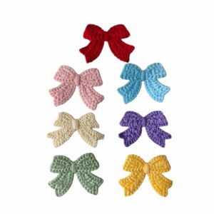 Aplique Lacinho Crochê 3cm - 2 Unidades